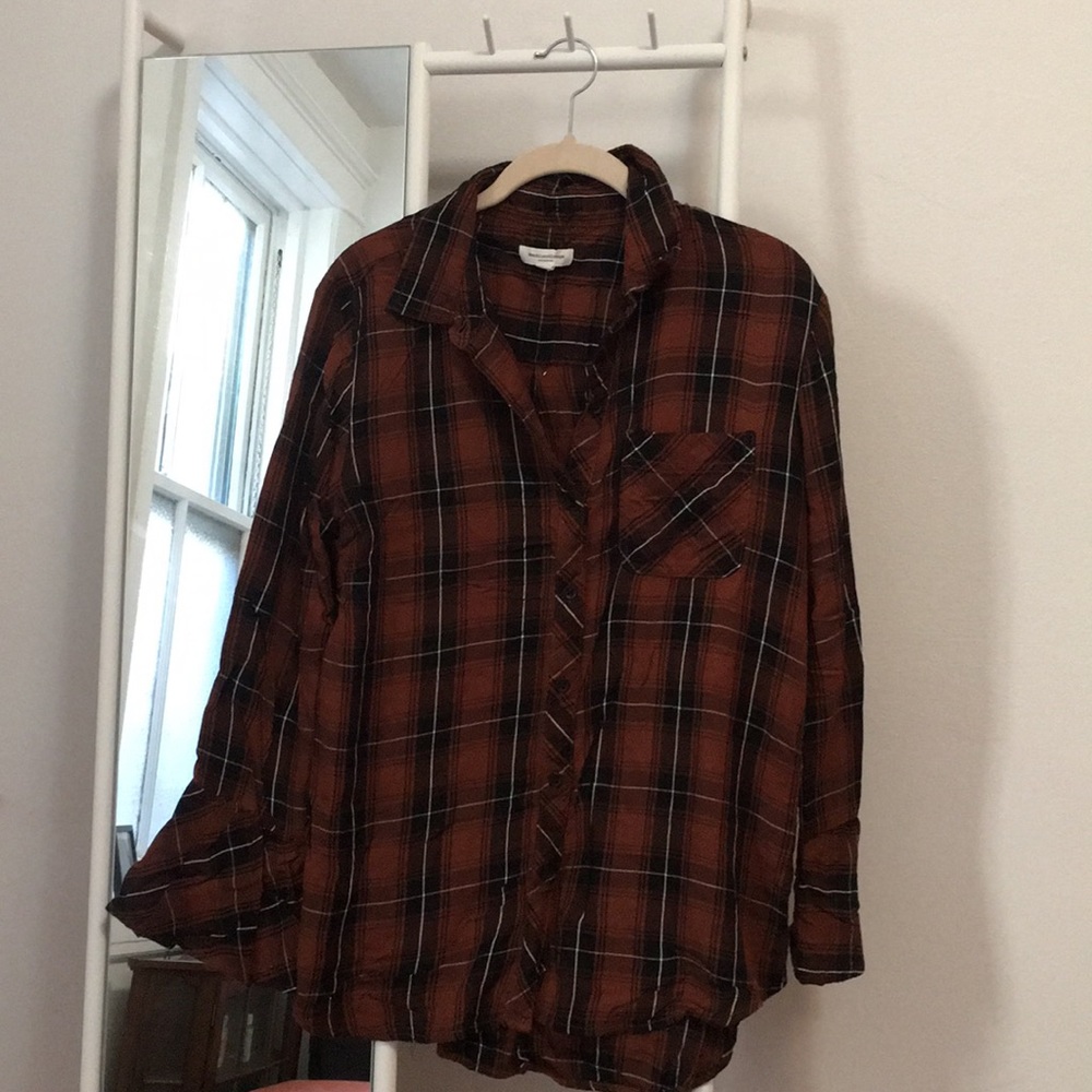 Plaid button down